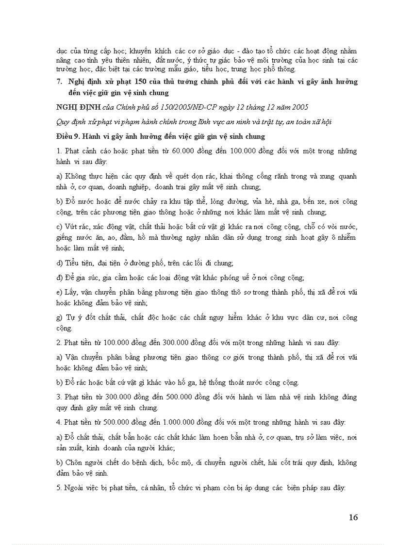 image for page Rác mối nguy hại của môi trường sức khoẻ cộng đồng