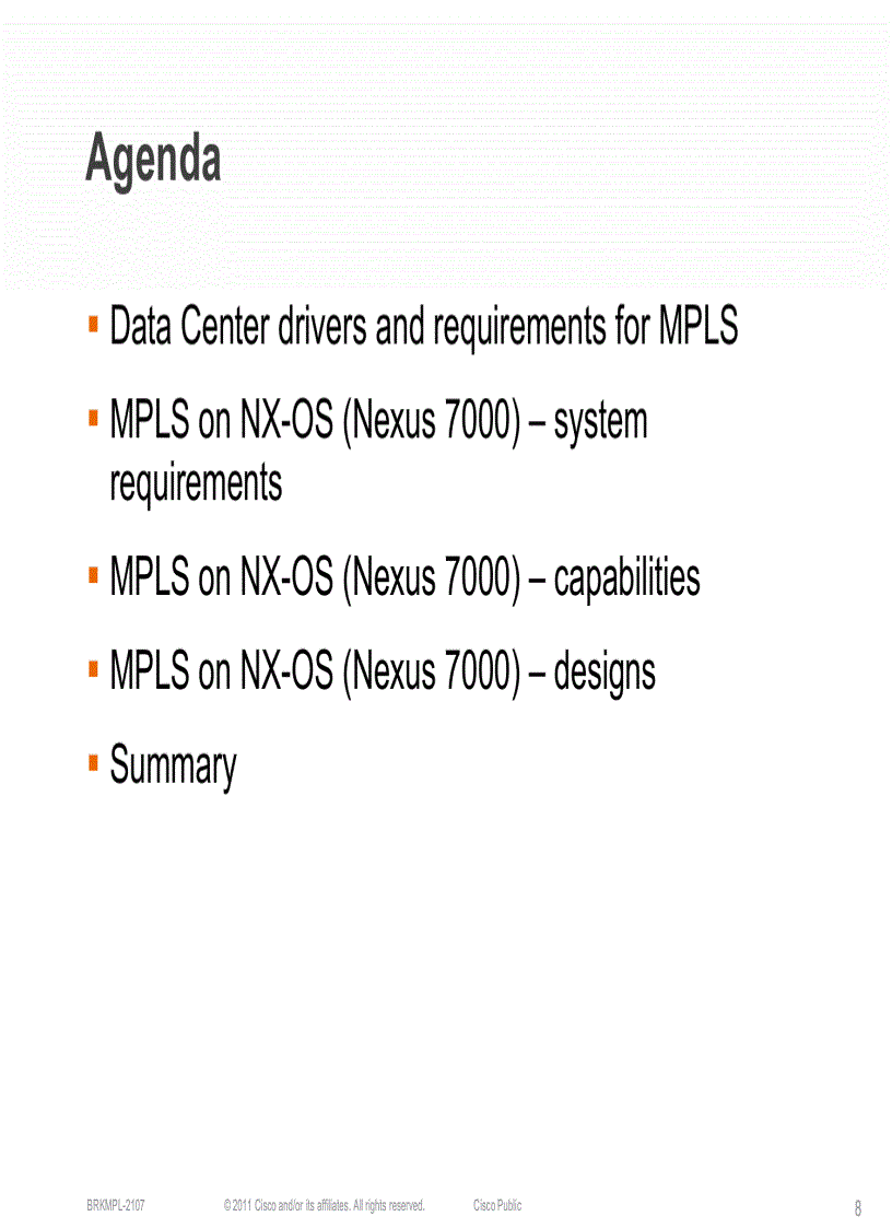 image for page Data Center deployments with MPLS on NX OS Nexus 7000