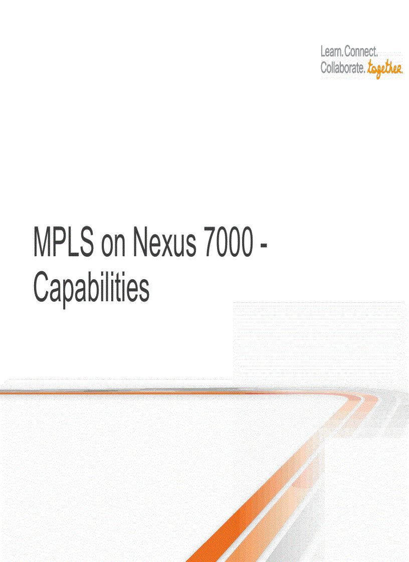 image for page Data Center deployments with MPLS on NX OS Nexus 7000