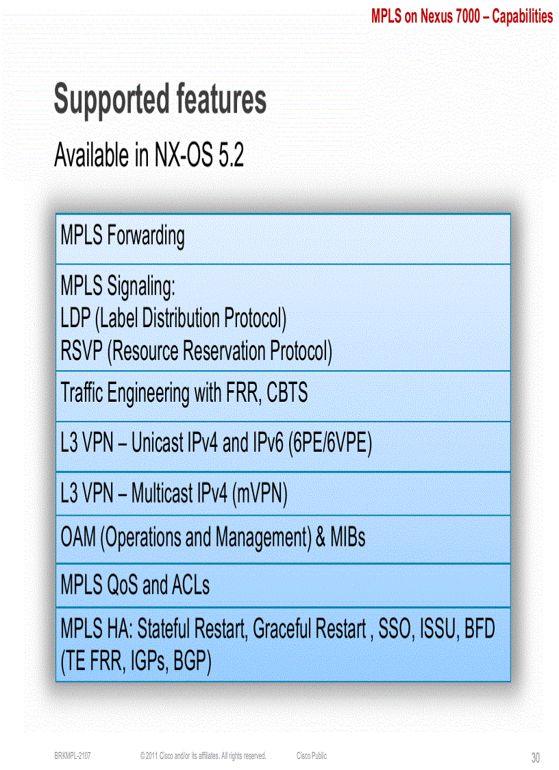 image for page Data Center deployments with MPLS on NX OS Nexus 7000