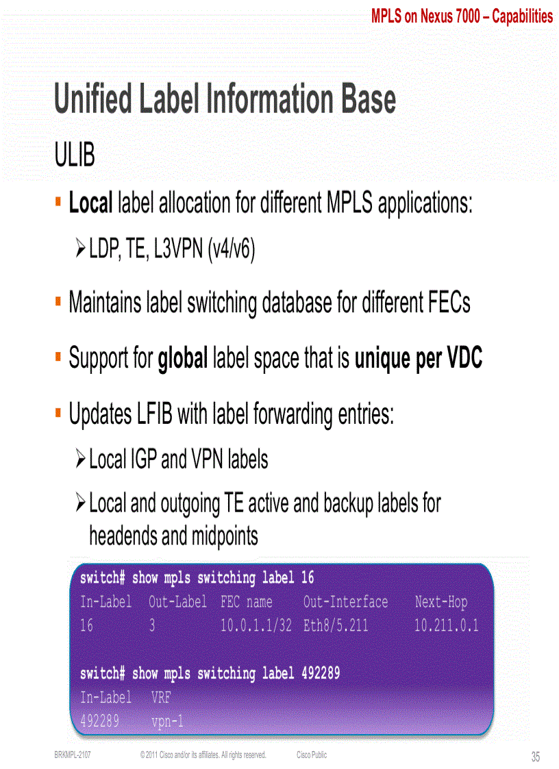 image for page Data Center deployments with MPLS on NX OS Nexus 7000