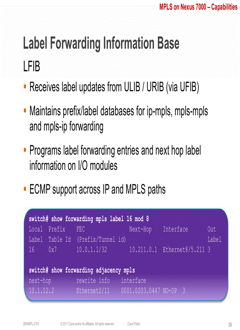 image for page Data Center deployments with MPLS on NX OS Nexus 7000