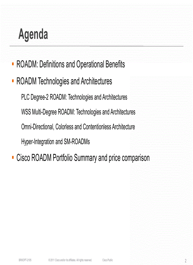 image for page Next Generation ROADM Architectures
