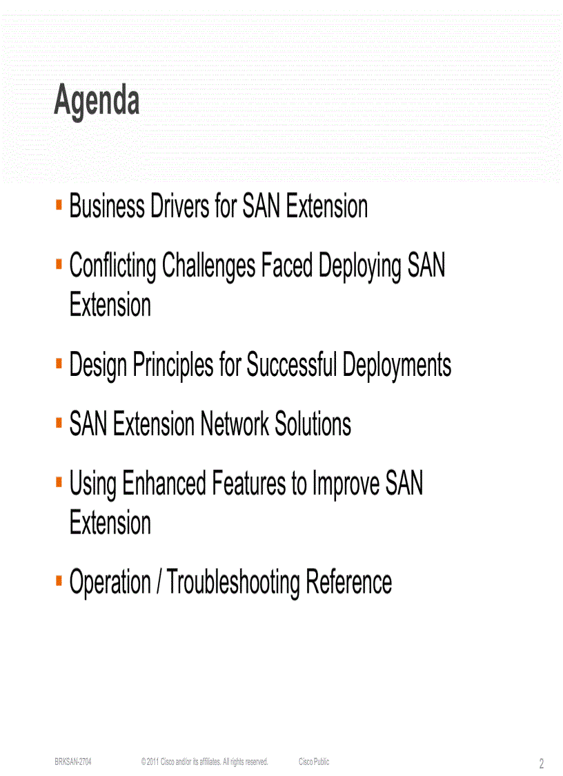 image for page Storage Area Network Extension Design and Operation