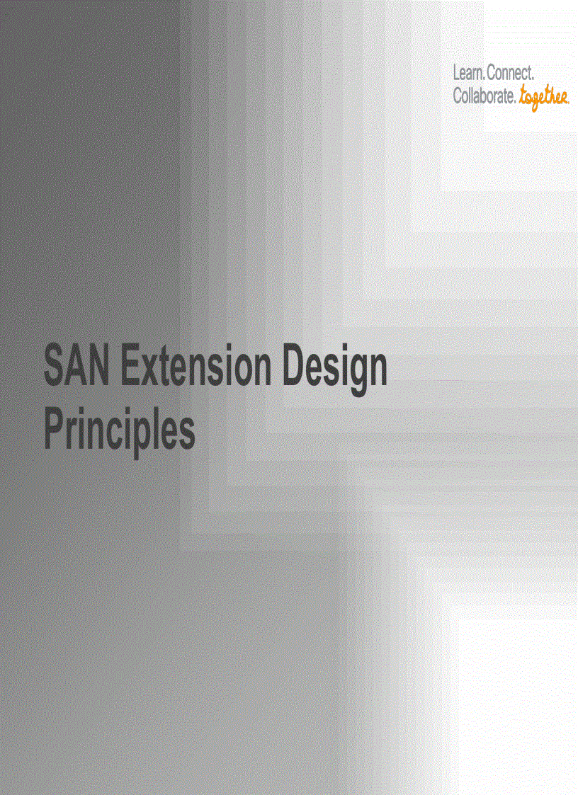 image for page Storage Area Network Extension Design and Operation