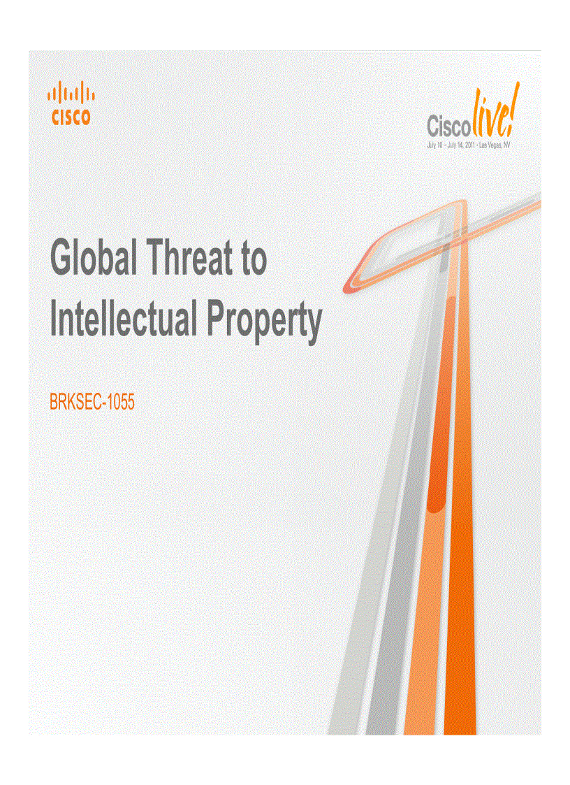 image for page Global Threat to Intellectual Property