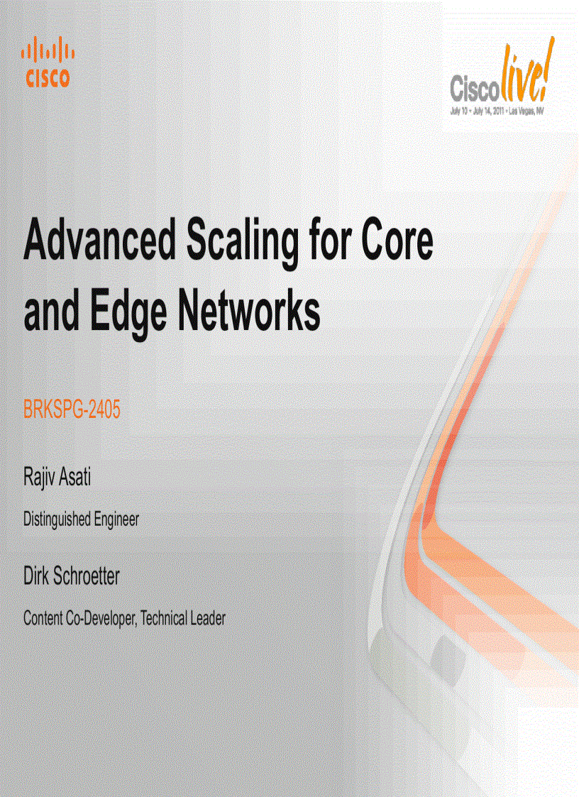 image for page Advanced Scaling for Core and Edge Networks