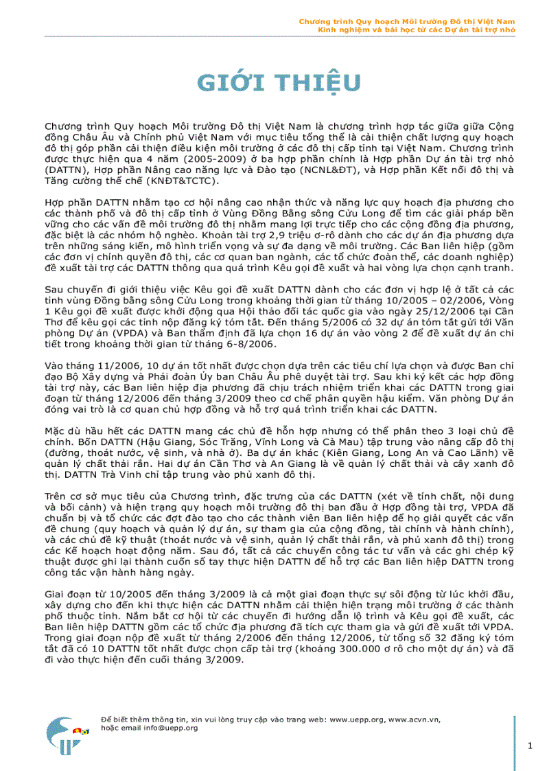 image for page Quy hoạch Môi trường Đô thị Việt Nam