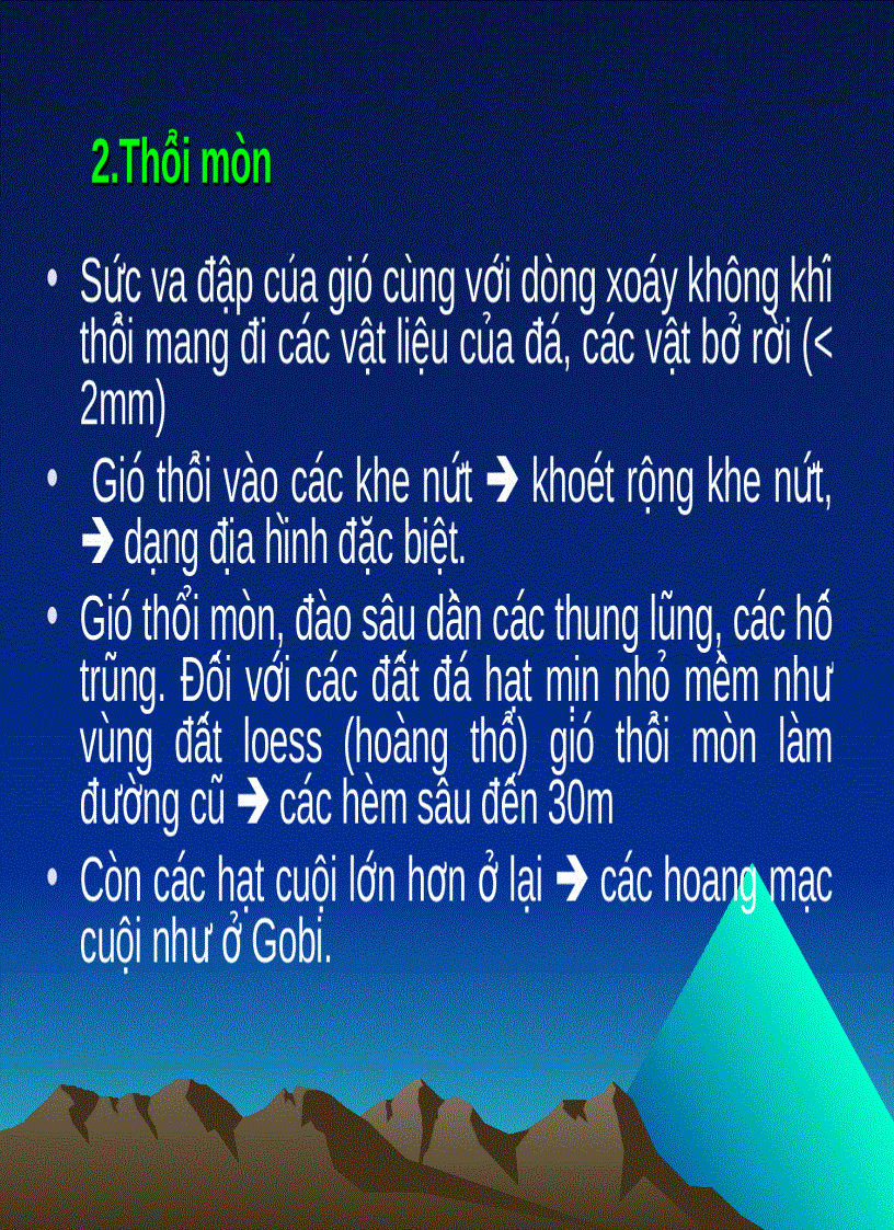 image for page Tác dụng địa chất của gió