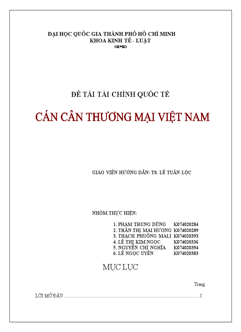 Cán cân thương mại và tác động của cán cân thương mại tới tăng trưởng kinh  tế trong điều kiện bình thường mới ở Việt Nam