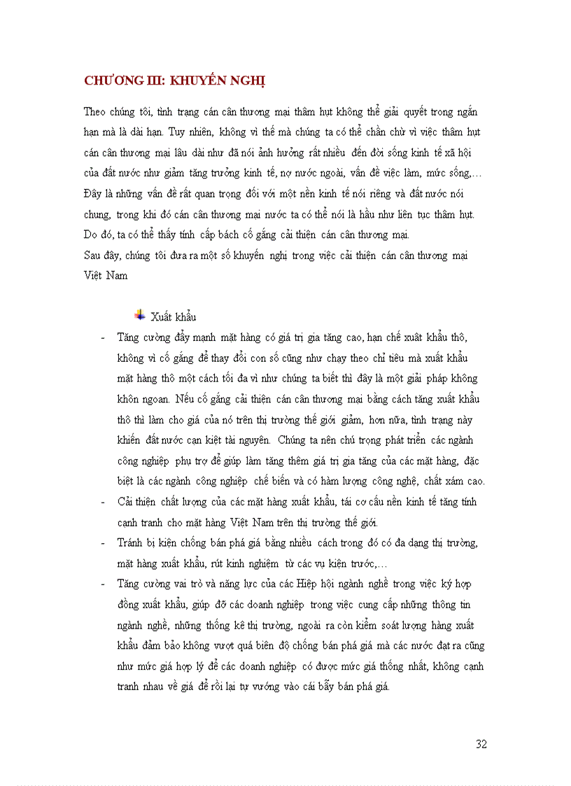 image for page Tiểu luận CÁN CÂN THƯƠNG MẠI VIỆT NAM