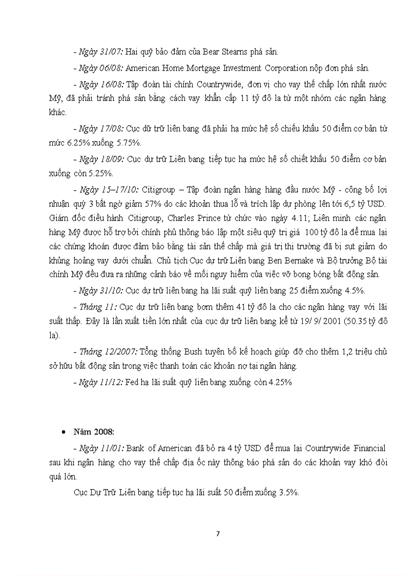 image for page Tiểu luận Nguyên nhân diễn biến khủng hoảng tài chính và suy thoái kinh tế 2008