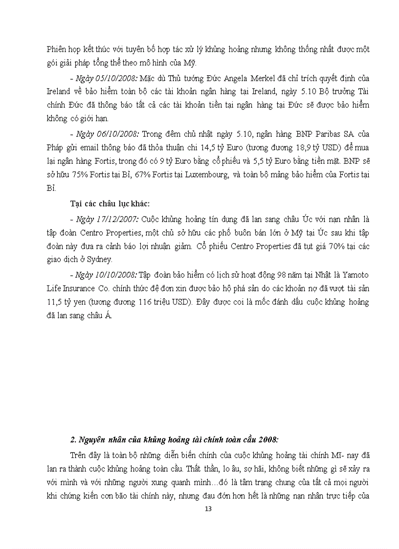 image for page Tiểu luận Nguyên nhân diễn biến khủng hoảng tài chính và suy thoái kinh tế 2008