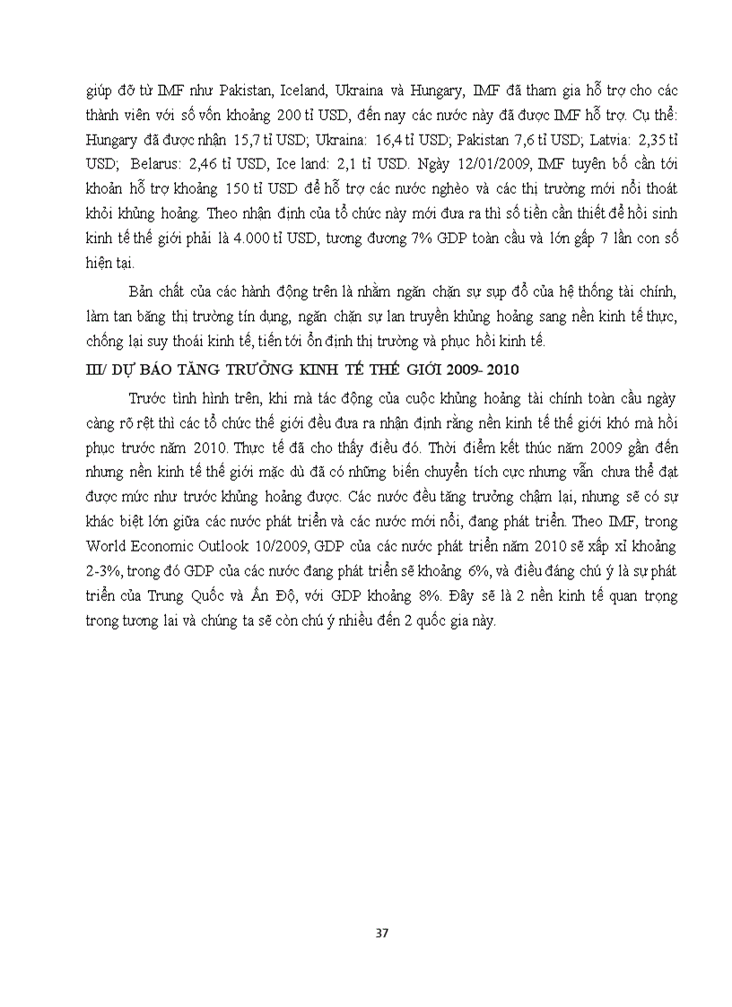 image for page Tiểu luận Nguyên nhân diễn biến khủng hoảng tài chính và suy thoái kinh tế 2008