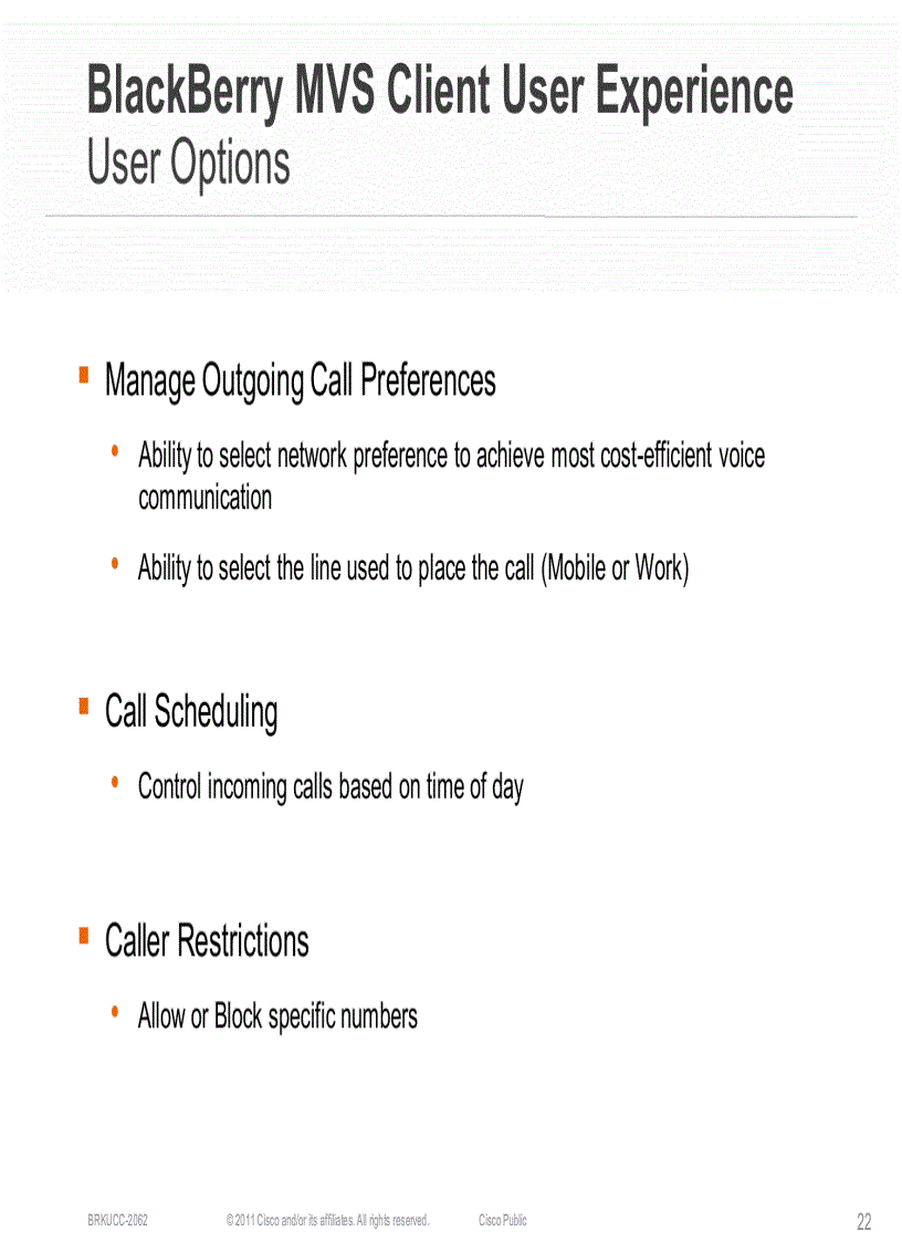 image for page Enabling Mobile Workers with BlackBerry Mobile Voice System Integration to Cisco Unified Communications Manager
