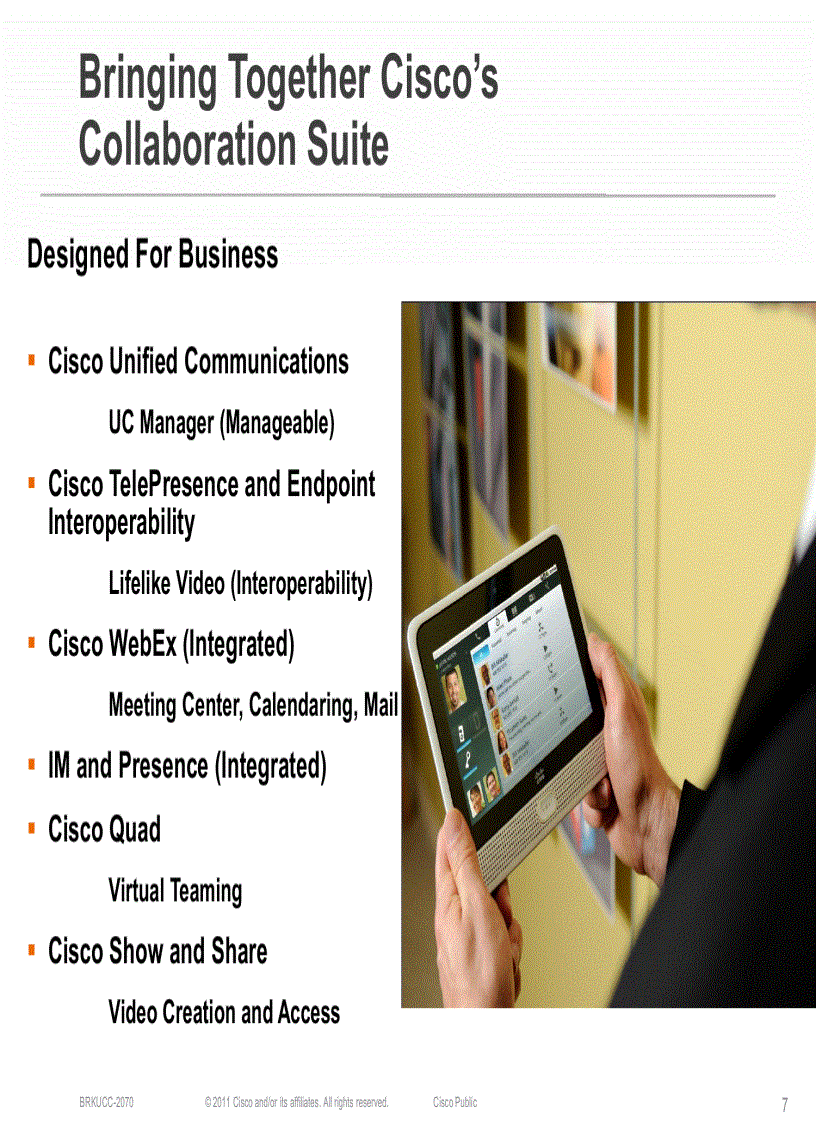 image for page Cisco Cius Introduction Best Practices and Collaboration Enablement