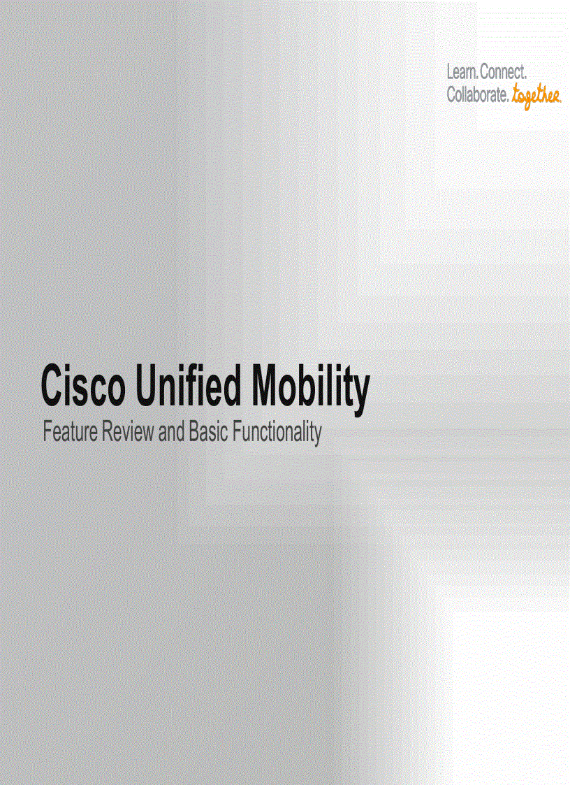 image for page Cisco Unified Communications Enterprise Mobility Solutions
