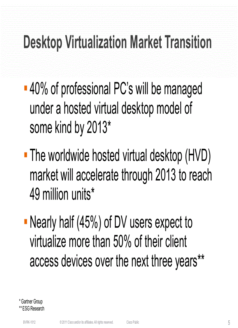 image for page The Business Case for Cisco Virtualization Experience Infrastructure Cisco VXI End to End System