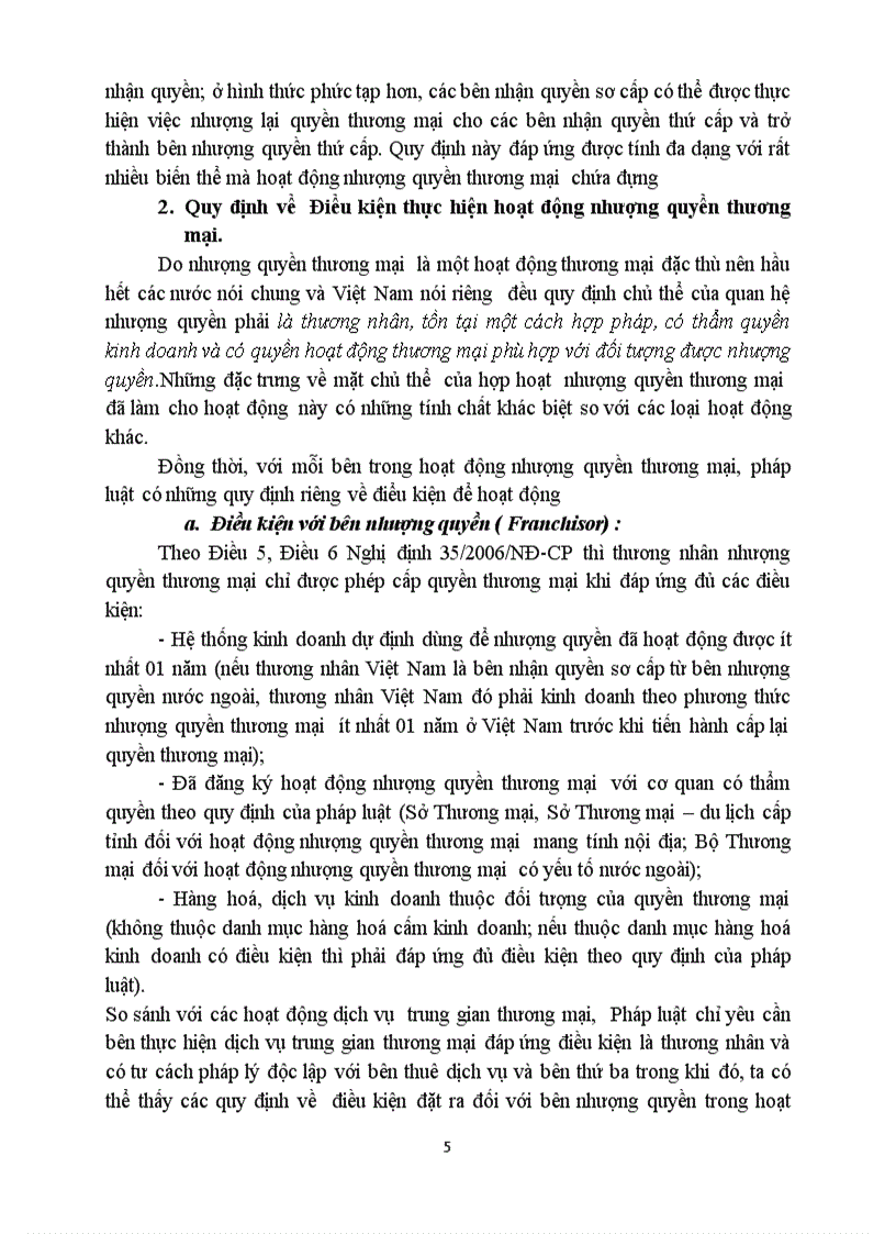 Tìm hiểu một số quy định của pháp luật về nhượng quyền thương mại 1