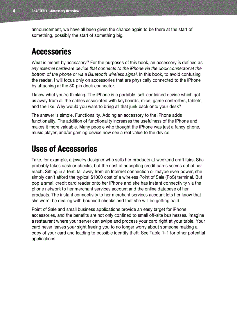 image for page Building iPhone OS Accessories Use the iPhone Accessories API to Control and Monitor Devices
