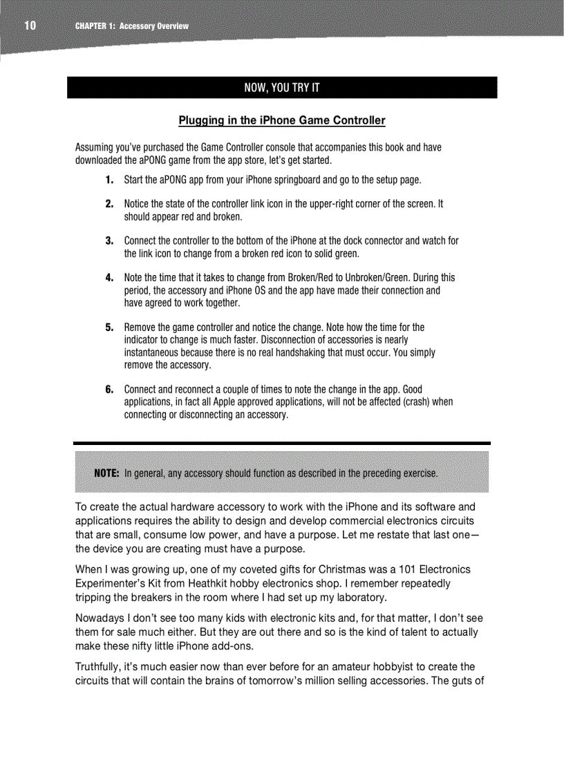 image for page Building iPhone OS Accessories Use the iPhone Accessories API to Control and Monitor Devices