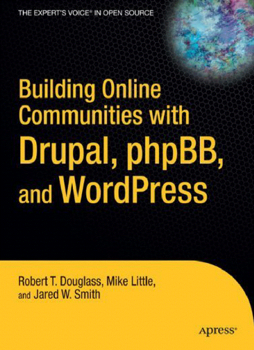 image for page Building Online Communities with Drupal phpBB and WordPress