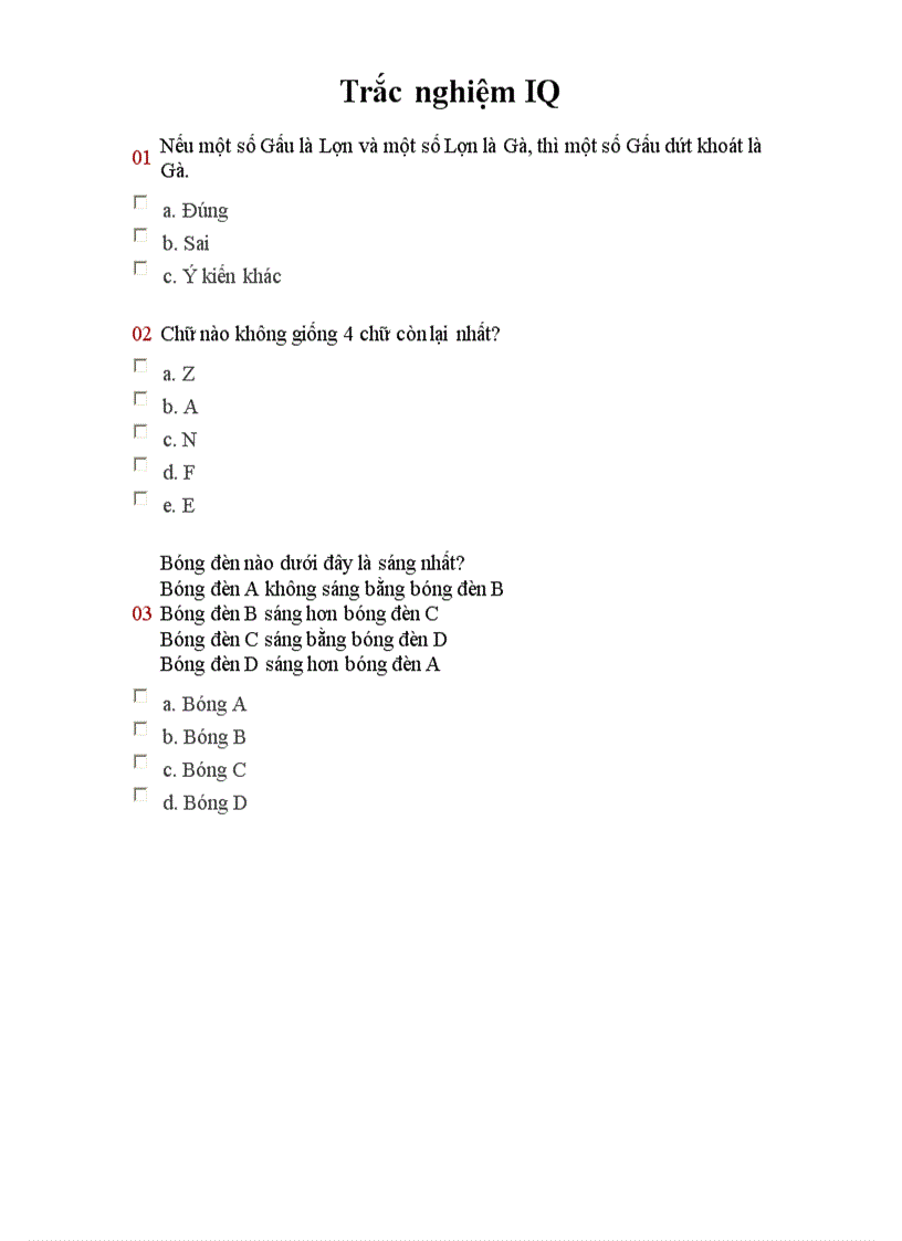 image for page Trắc nghiệm IQ