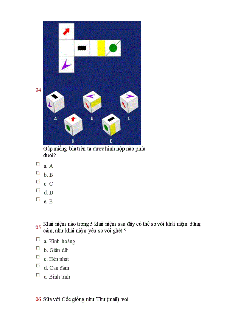 image for page Trắc nghiệm IQ
