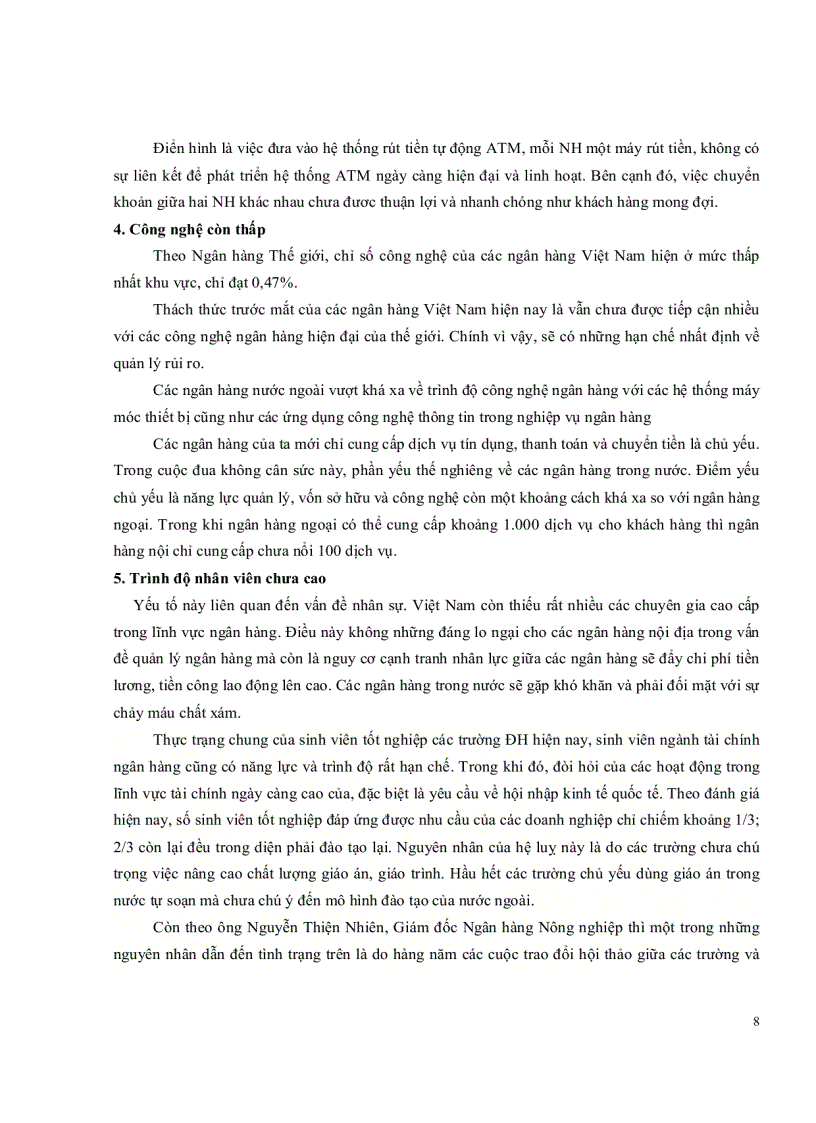 image for page Tác động của tự do hóa hệ thống ngân hàng đối với các ngân hàng trong nước