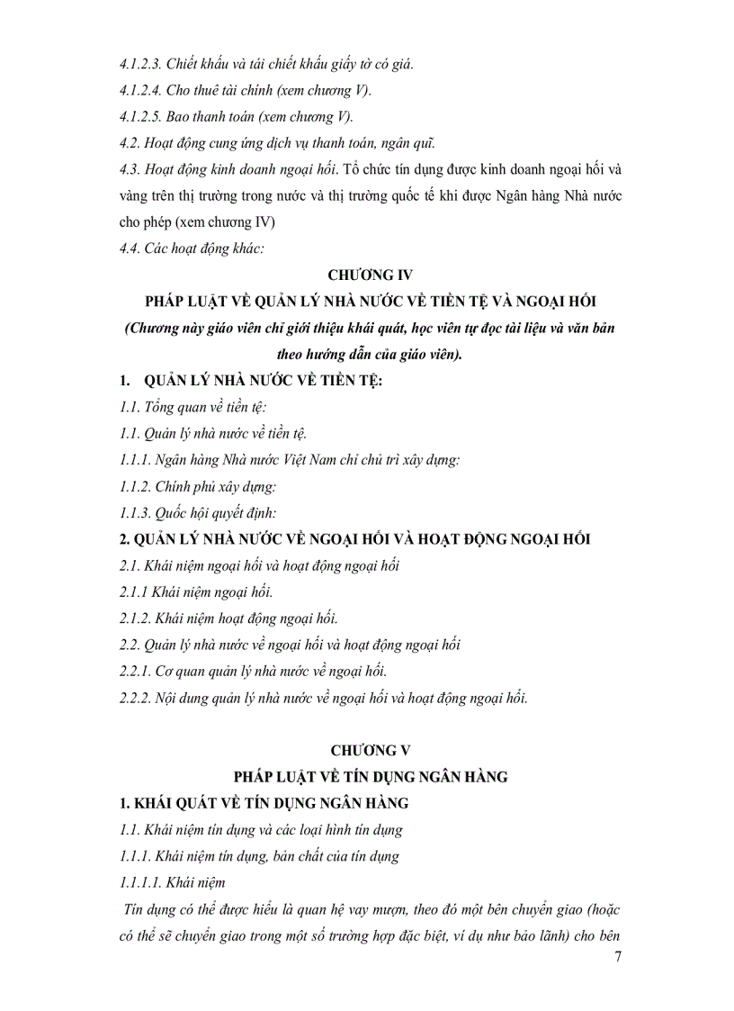 image for page Đề cương môn học luật ngân hàng