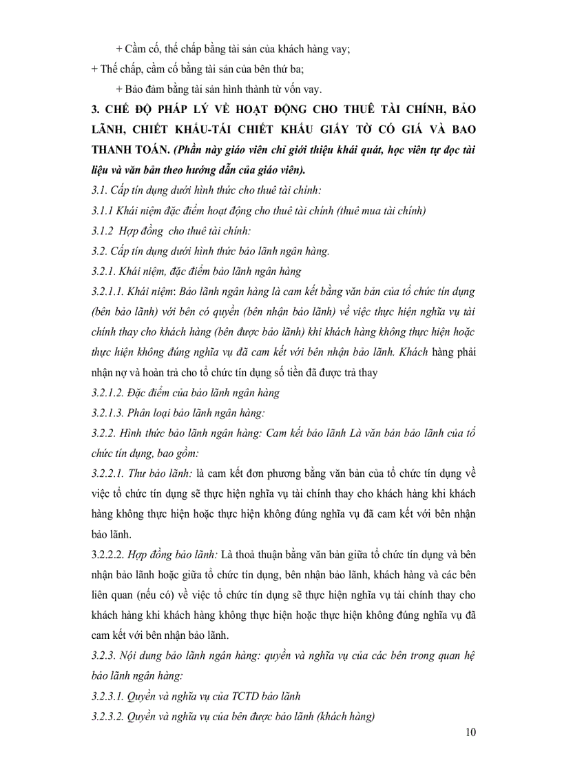 image for page Đề cương môn học luật ngân hàng