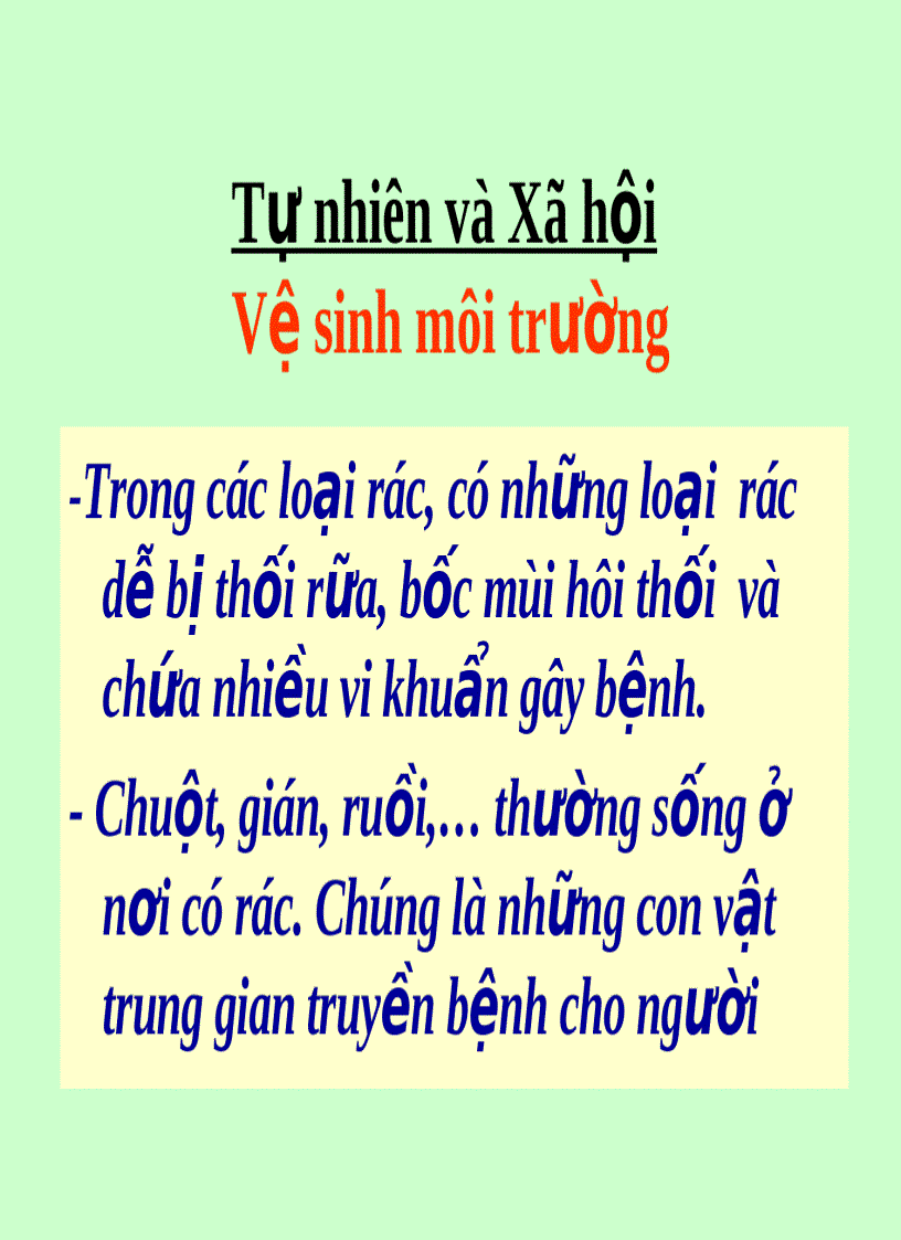 image for page Vệ sinh môi trường