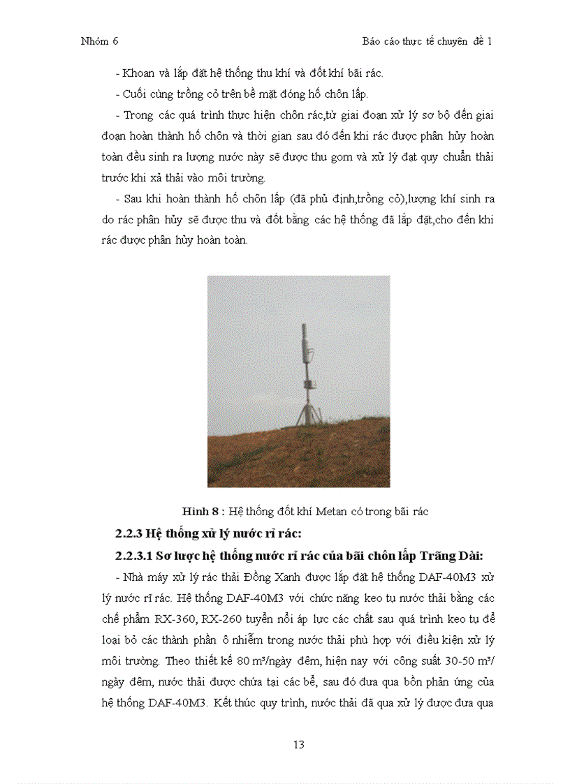 image for page Báo cáo thực tế ngành môi trường