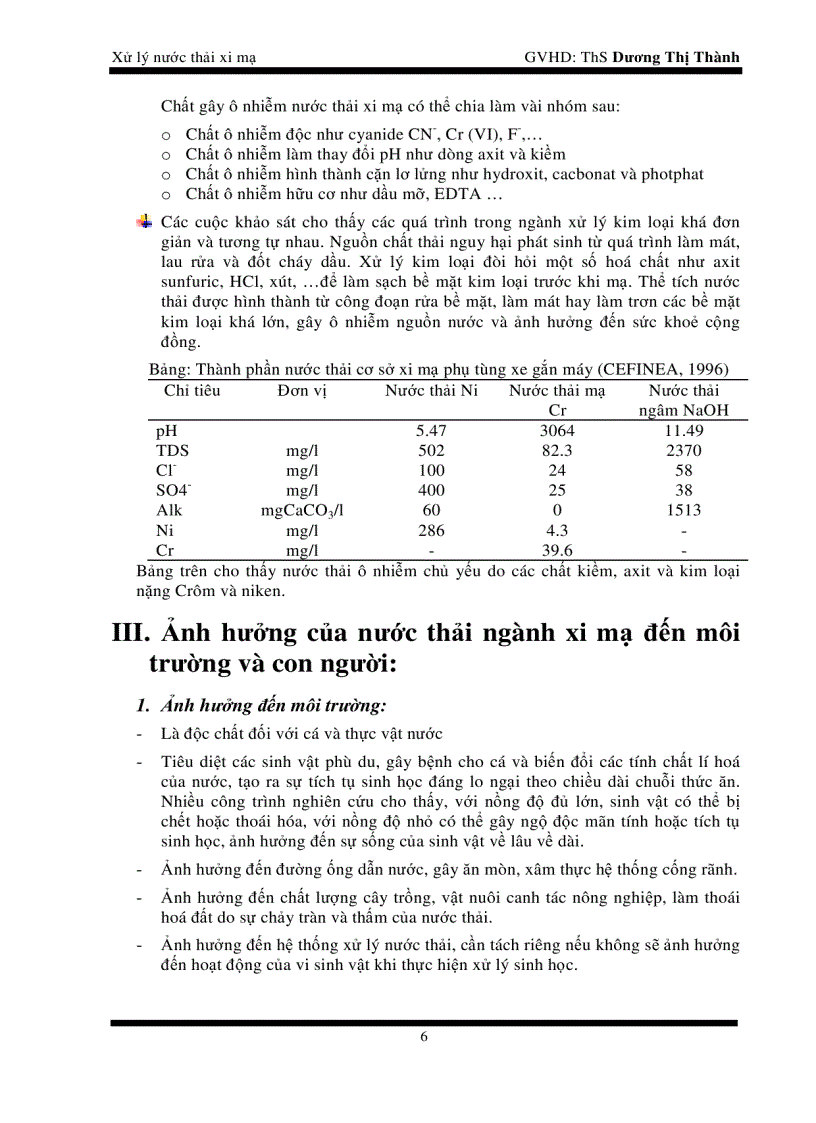 image for page Xử lý nước thải xi mạ