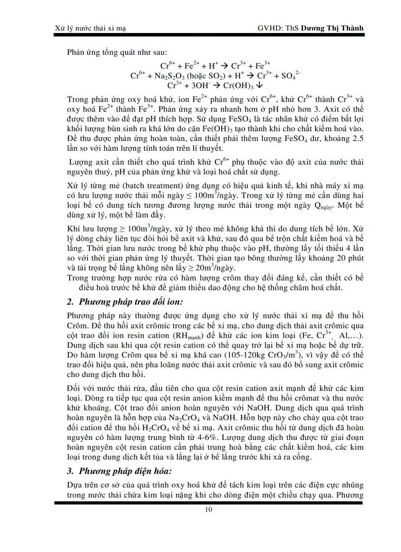 image for page Xử lý nước thải xi mạ