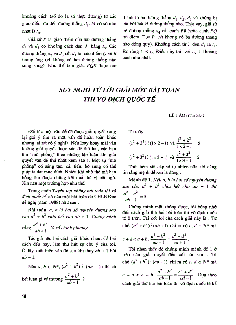 image for page Tuyển tập chuyên đề Toán Học Tuổi Trẻ Quyển 3