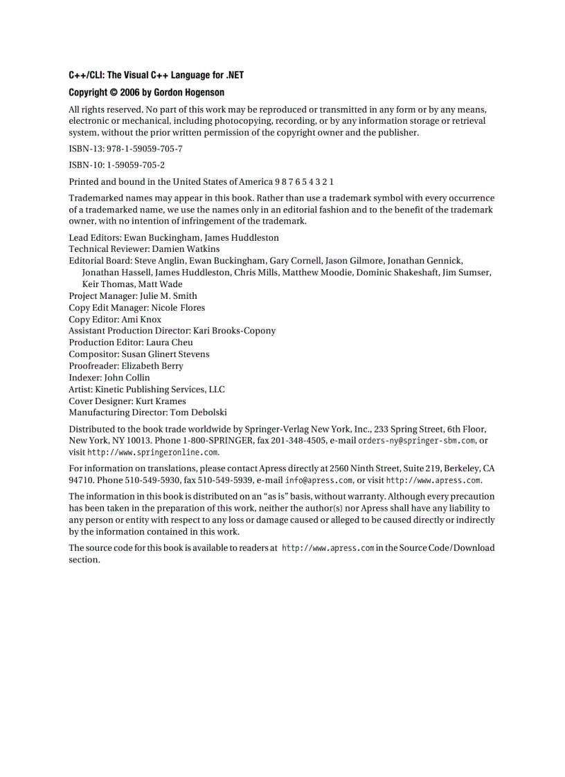 image for page C CLI The Visual C Language for NET