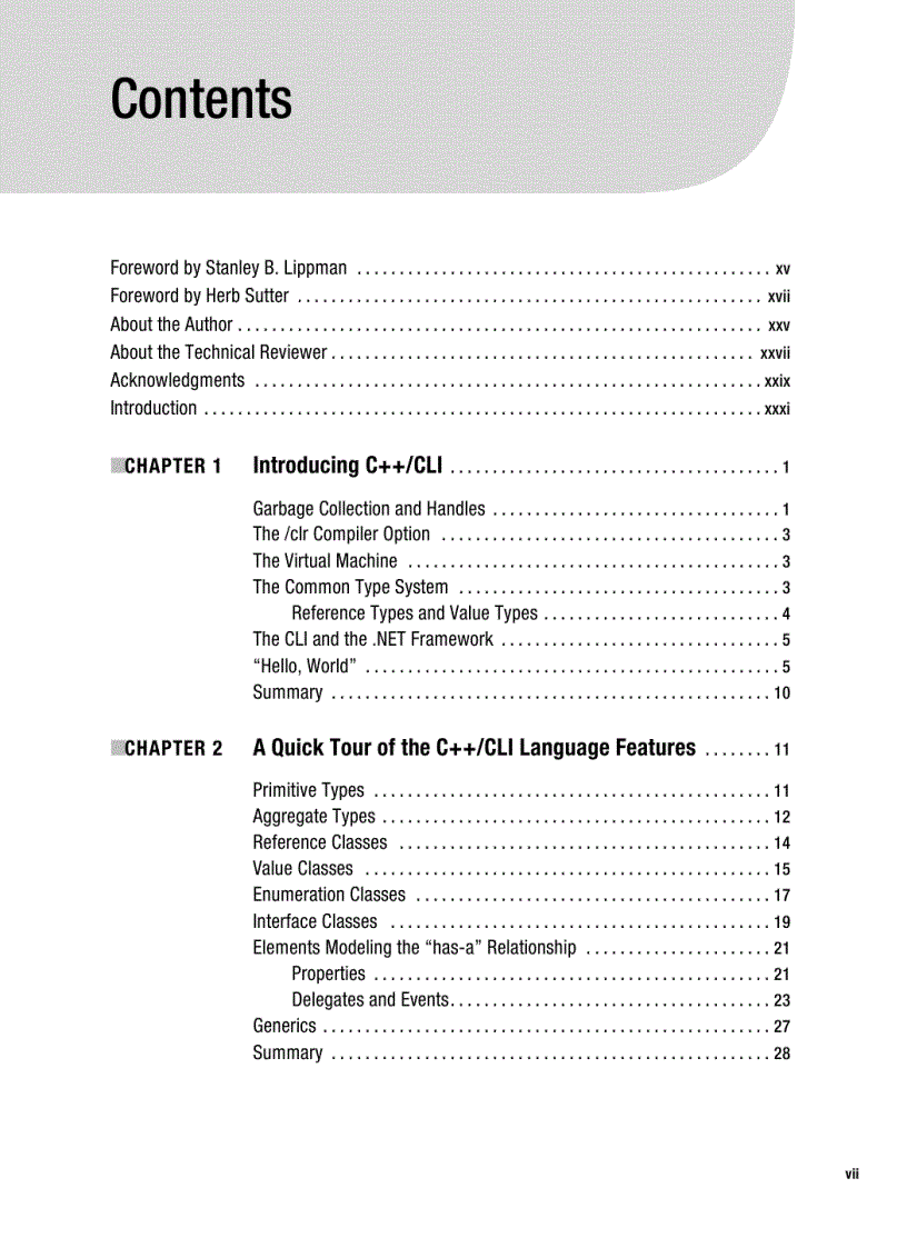image for page C CLI The Visual C Language for NET