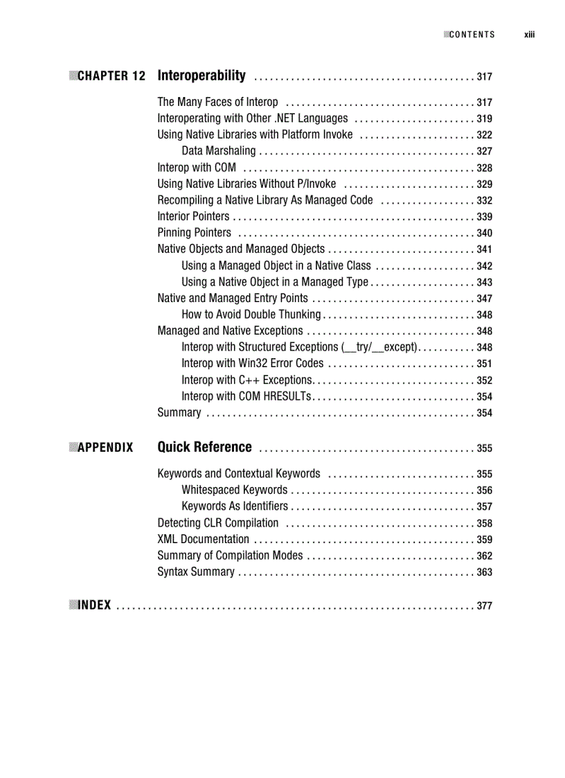 image for page C CLI The Visual C Language for NET