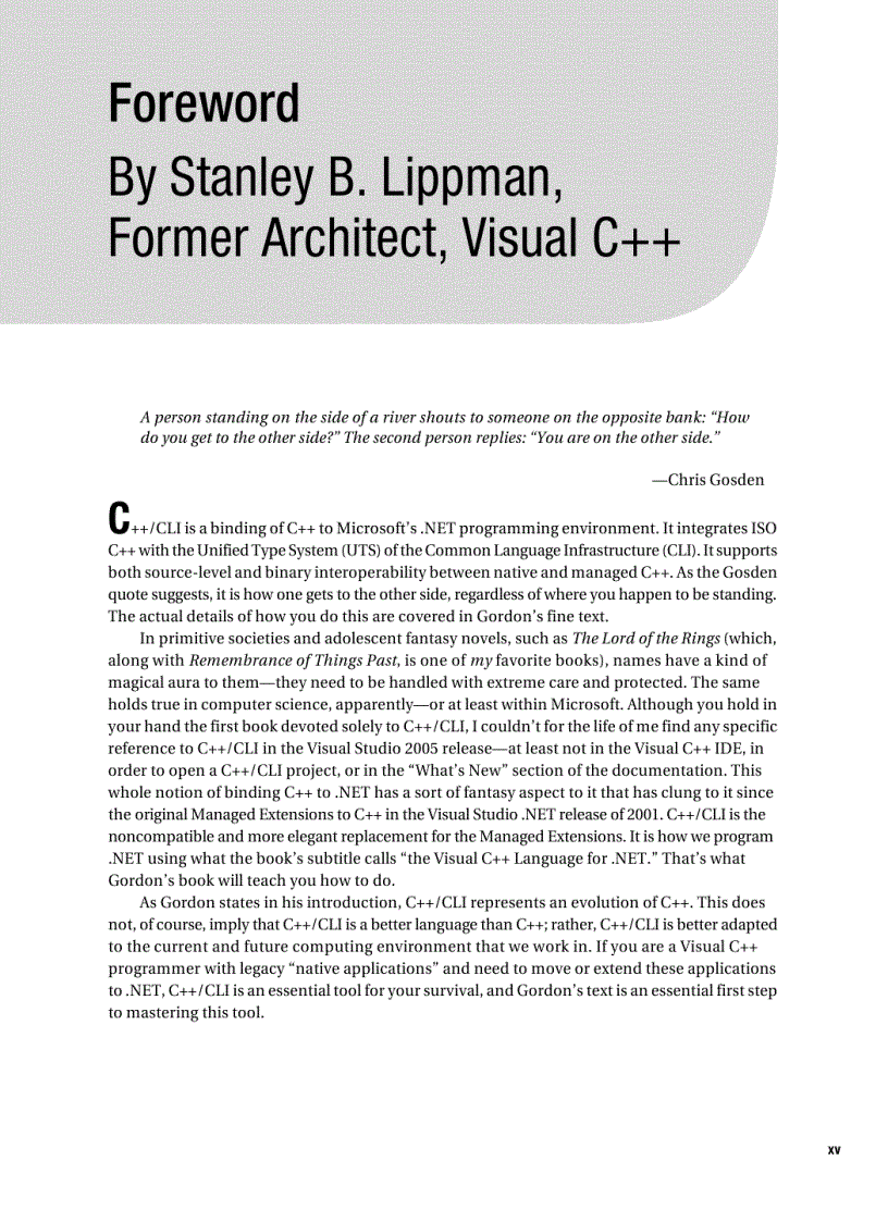 image for page C CLI The Visual C Language for NET