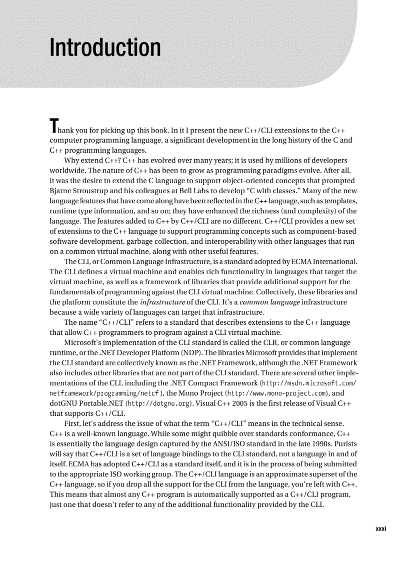 image for page C CLI The Visual C Language for NET