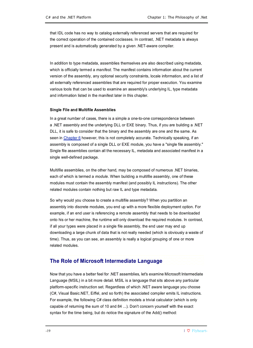 image for page C and the NET Platform