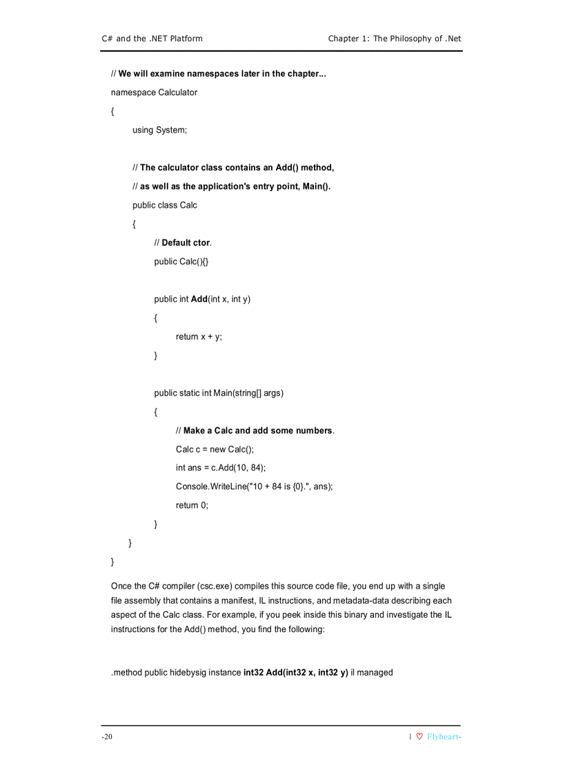 image for page C and the NET Platform