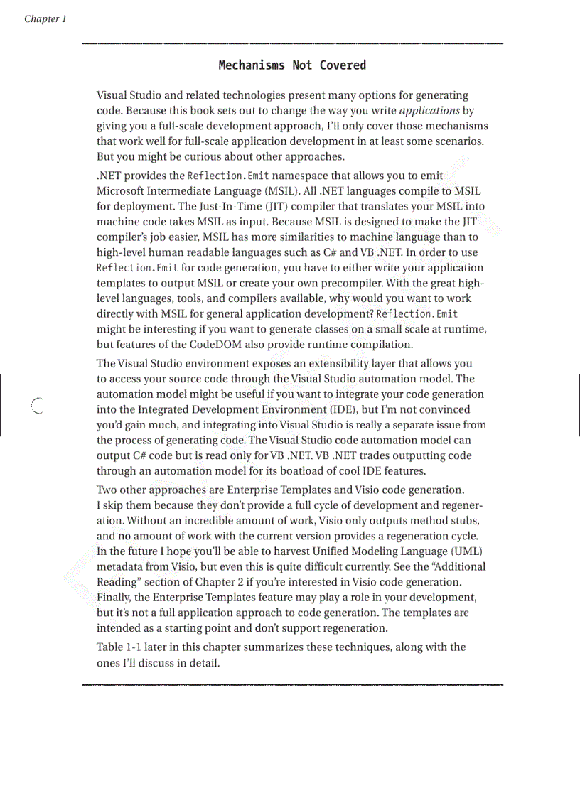 image for page Code Generation in Microsoft NET