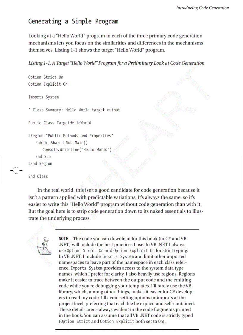 image for page Code Generation in Microsoft NET