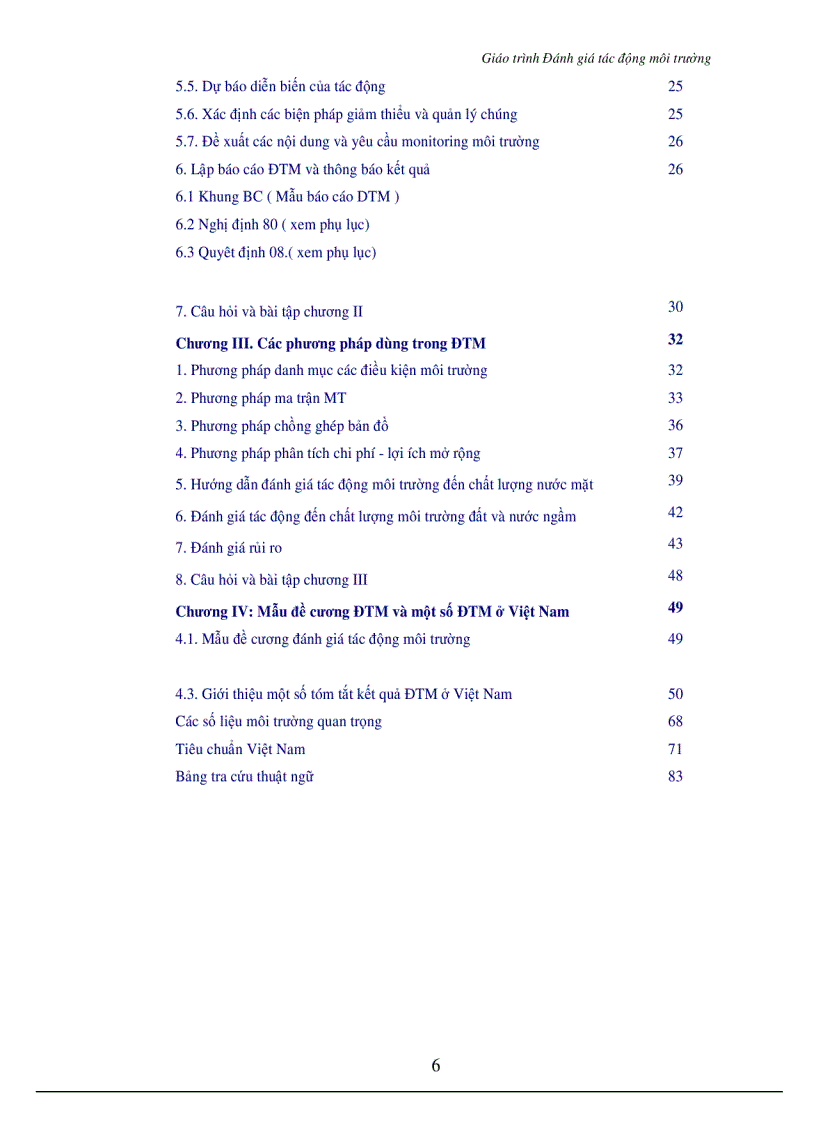 image for page Đánh giá tác động môi trường