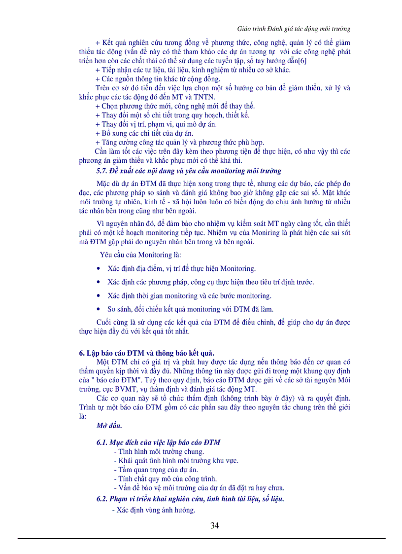 image for page Đánh giá tác động môi trường