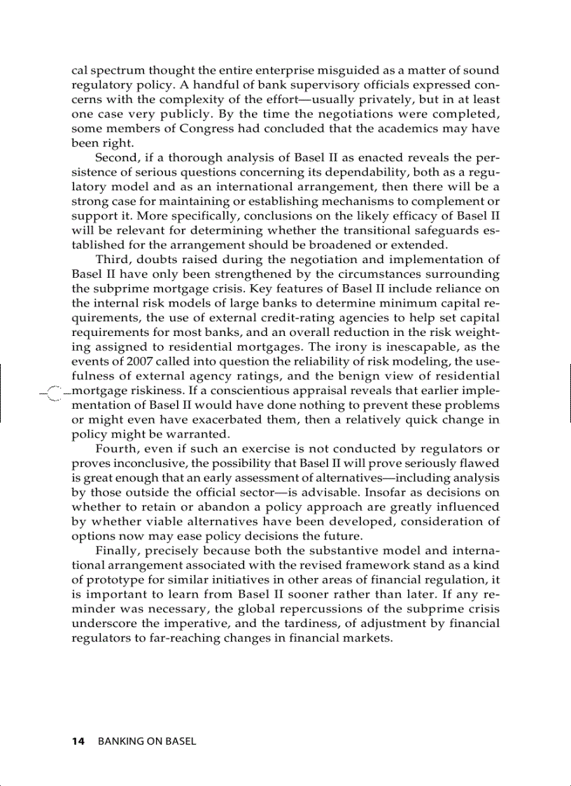 image for page Banking on Basel The Future of International Financial Regulation