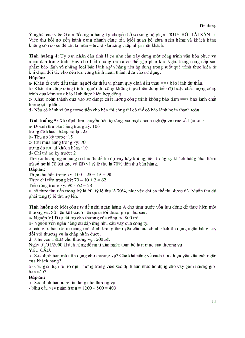 image for page Câu hỏi lý thuyết và vấn đáp môn tín dụng ngân hàng