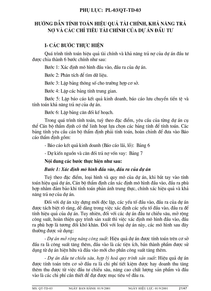 image for page Quy trình thẩm định dự án đầu tư